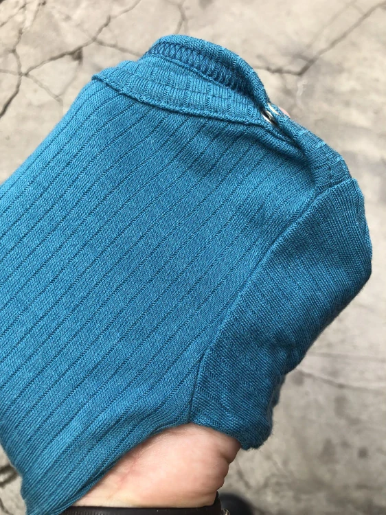 Rostoucí celoroční MERINO body Lambio, DR - Petrolejové žebro*