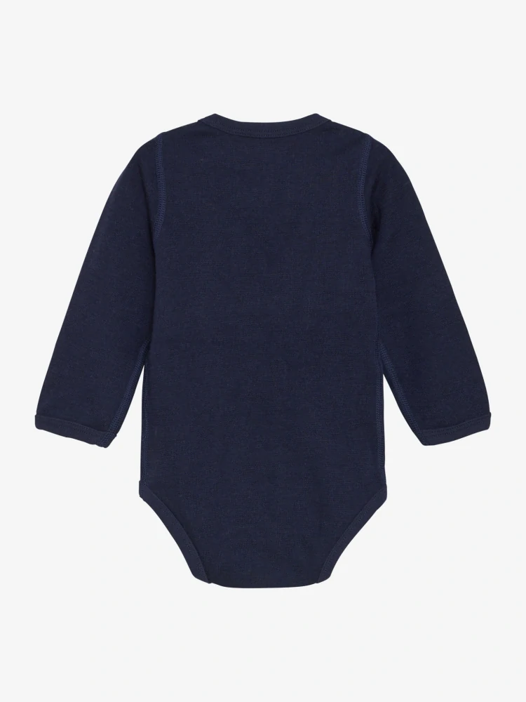 Celoroční merino/viskóza body CeLaVi, DR - Jednobarevné - Night Sky