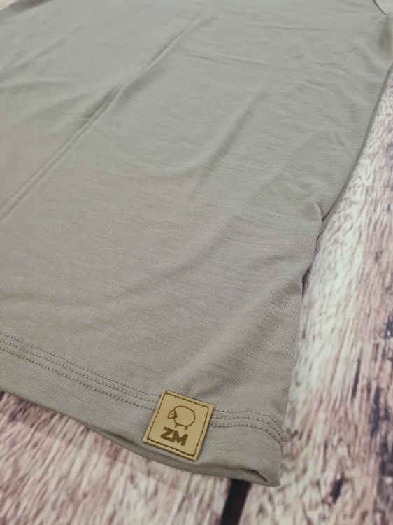 Pánské LETNÍ merino tričko ZM Basic, KR - Moka