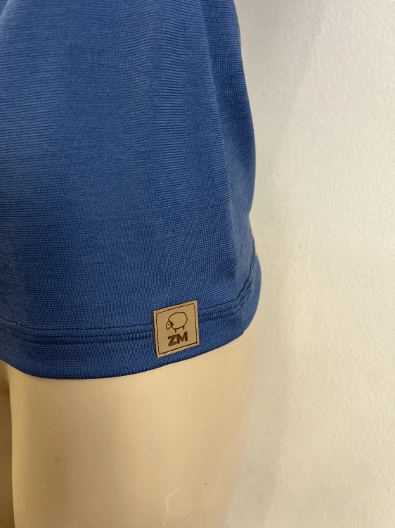 Dámské celoroční merino tričko ZM Basic, KR - Středně modré