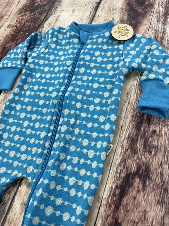 Rostoucí zimní MERINO overal Lambio, DR - Korálky tyrkysové