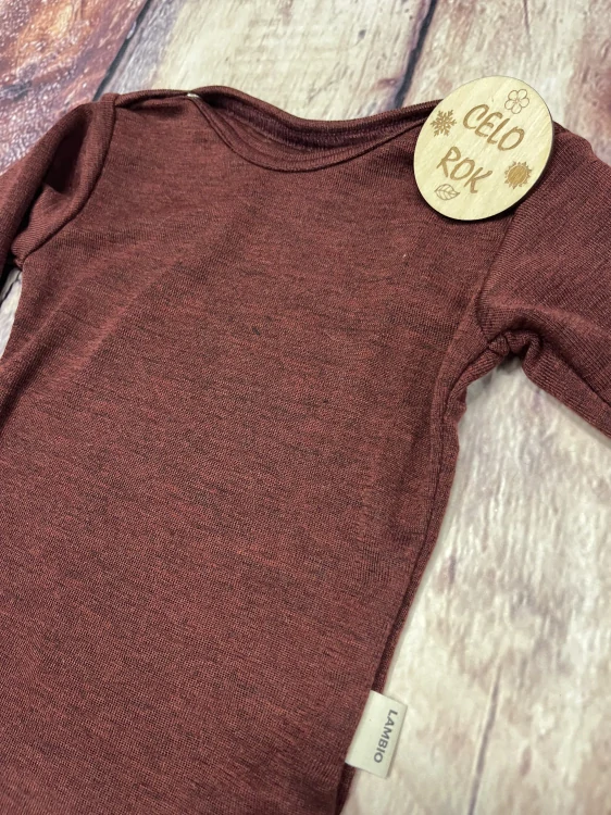 Rostoucí celoroční MERINO body Lambio, DR - Rubín*