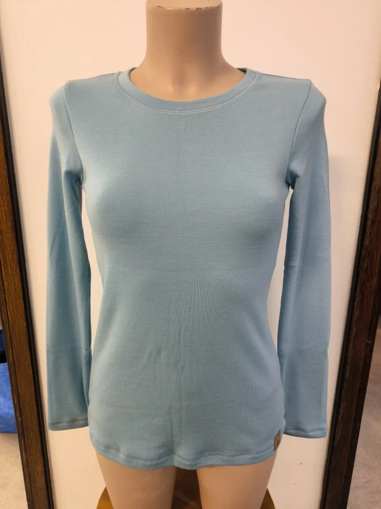 Dámské zimní MERINO tričko ZM Basic, DR - Mentolové
