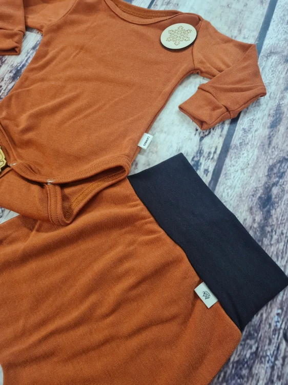 Rostoucí zimní MERINO komplet Lambio, DR - Zrzavý*