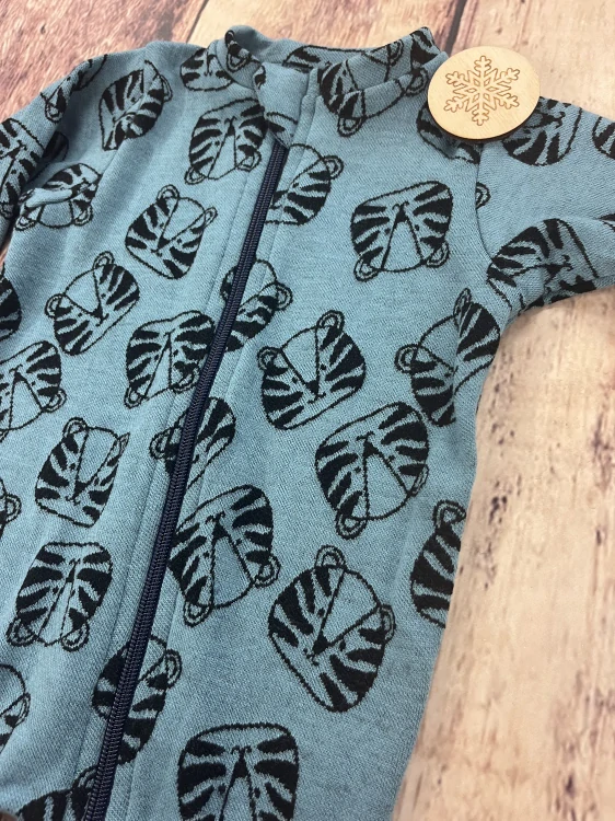 Rostoucí zimní MERINO overal Lambio, DR - Tygři