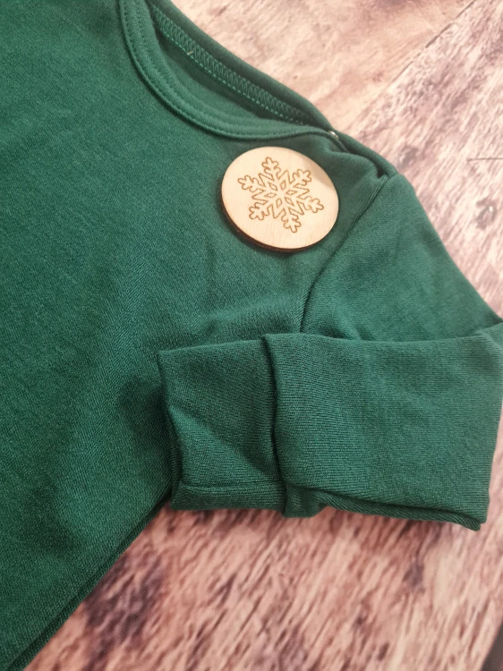 Rostoucí zimní MERINO body Lambio, DR - Lahvově zelené*