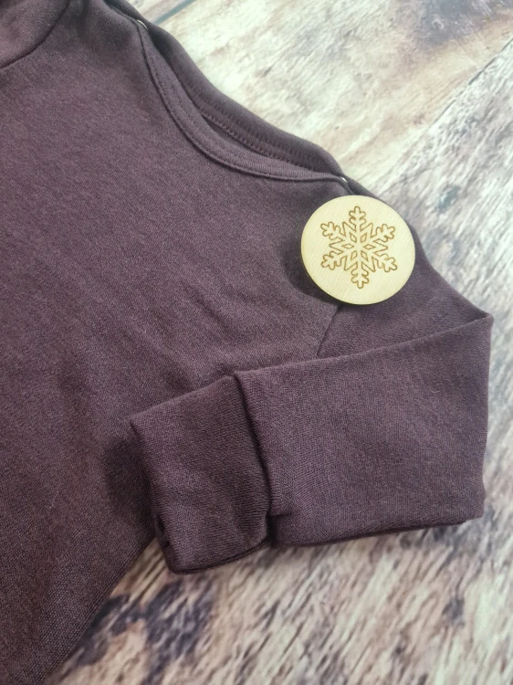 Rostoucí zimní MERINO body Lambio, DR - Fialové*