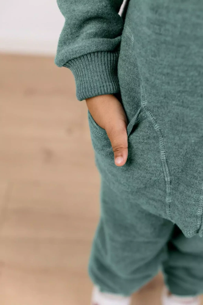 Merino bundička Engel, vařená vlna - Nefritová