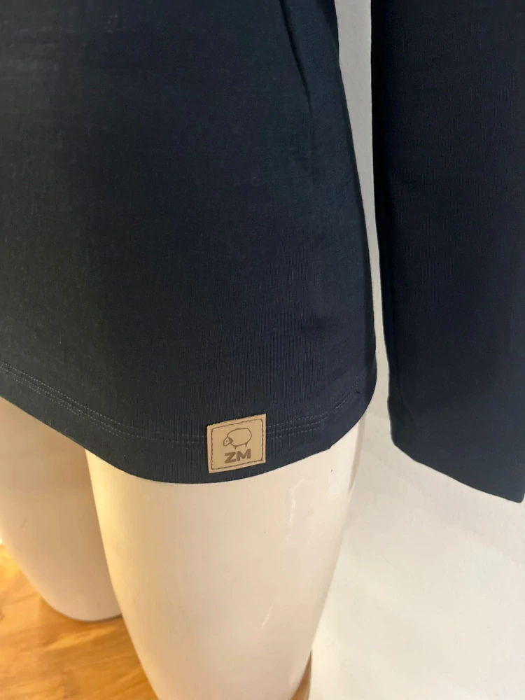Dámské celoroční MERINO/LYCRA kojící tričko ZM Basic, DR - Černé