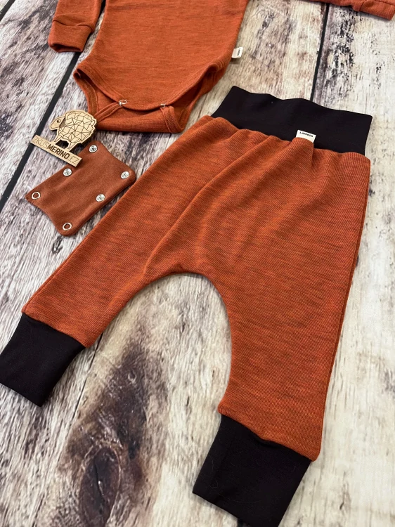 Rostoucí celoroční MERINO komplet Lambio, DR - Zrzavý*