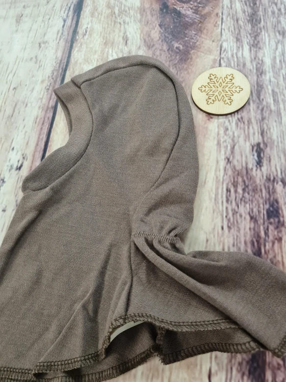 Zimní MERINO kukla Lambio - Kávová