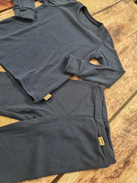 Zimní MERINO komplet / pyžamo Lambio - Navy*