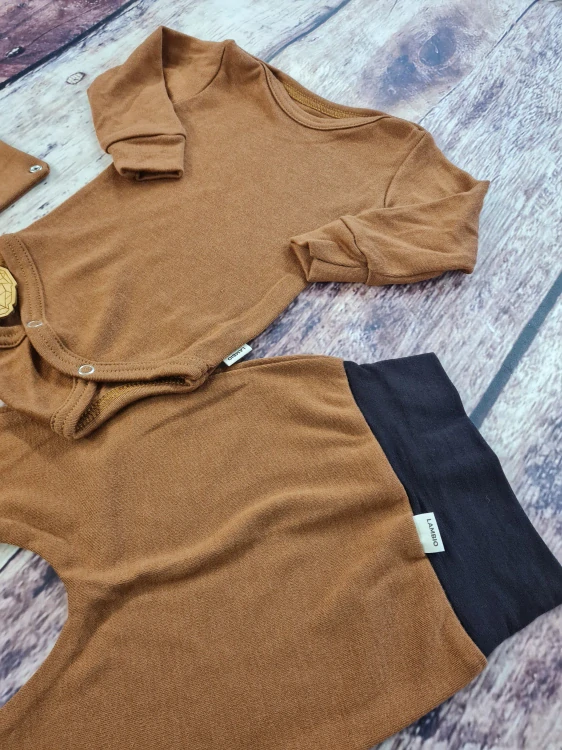 Rostoucí zimní MERINO komplet Lambio, DR - Skořice*