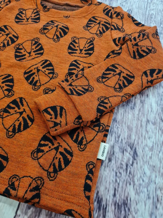 Zimní MERINO tričko Lambio, DR - Tygři oranžoví*