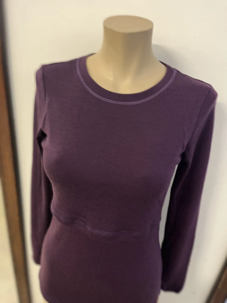 Dámské zimní MERINO kojící tričko ZM Basic, DR - Lilek