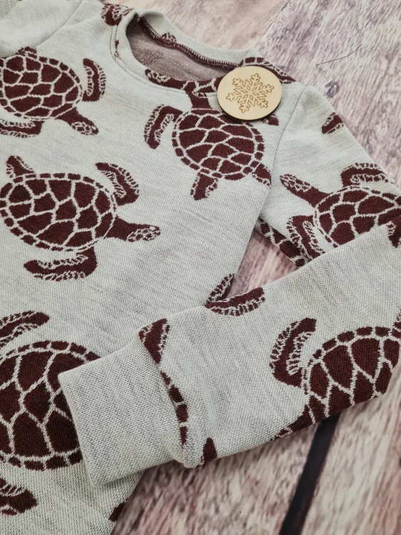 Zimní MERINO tričko Lambio, DR - Želvy rubín*