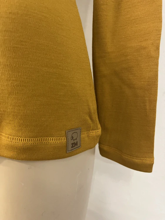 Dámské zimní MERINO tričko ZM Basic, DR - Hořčice