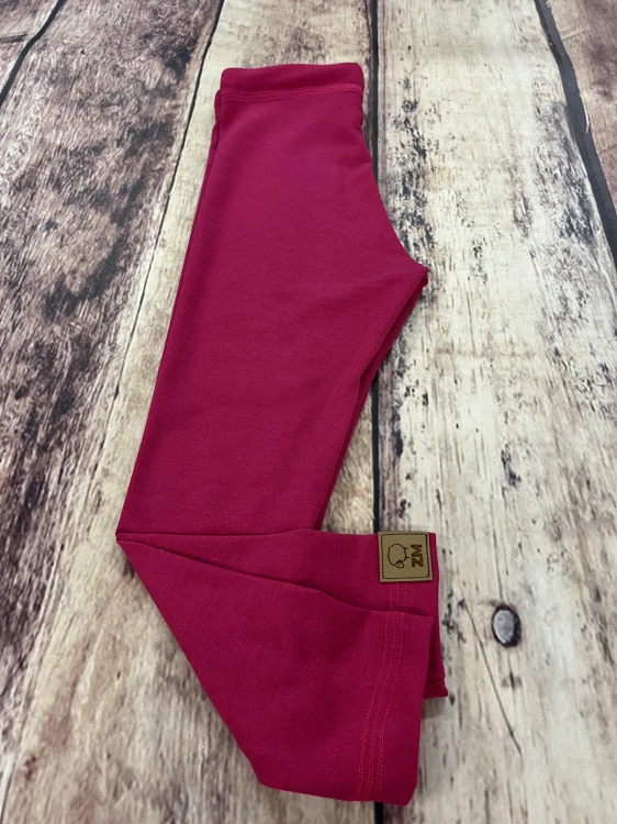 Dětské zimní MERINO legíny ZM Basic - Cyklám