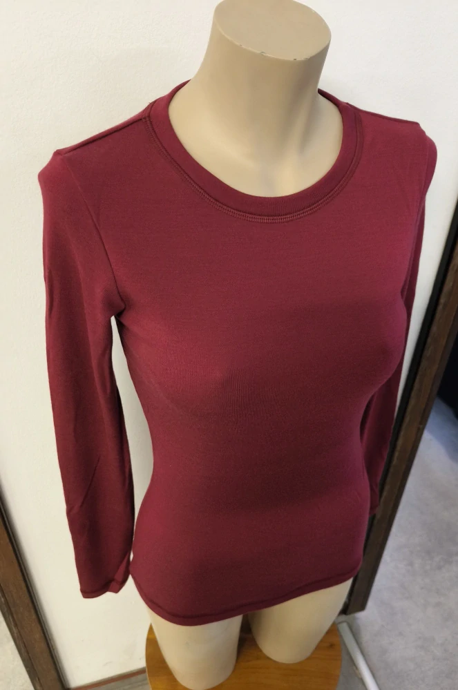 Dámské zimní MERINO tričko ZM Basic, DR - Javor