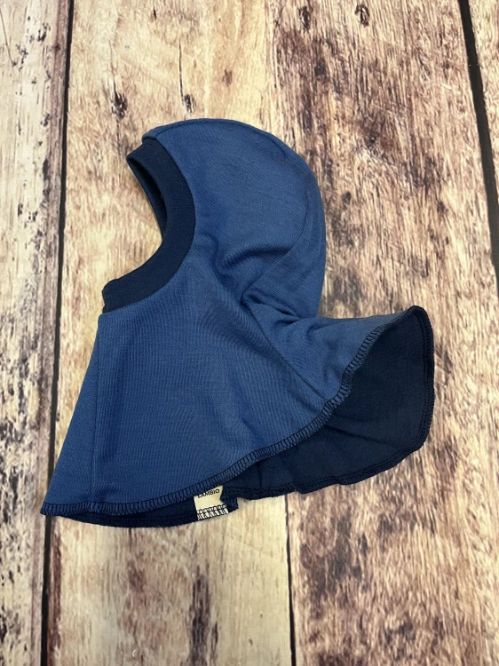 Zimní dvouvrstvá MERINO kukla Lambio - Navy/středně modrá