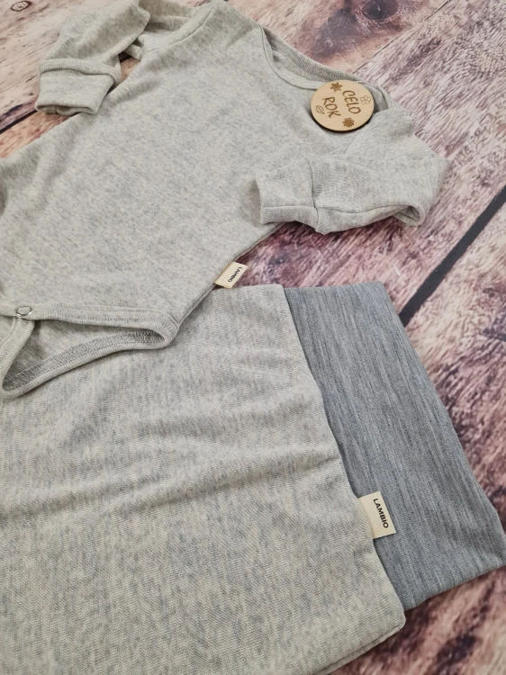 Rostoucí celoroční MERINO komplet Lambio, DR - Popelavý*