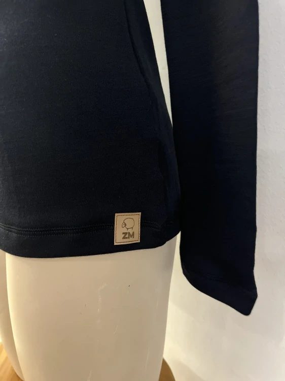Dámské zimní MERINO kojící tričko ZM Basic, DR - Černé