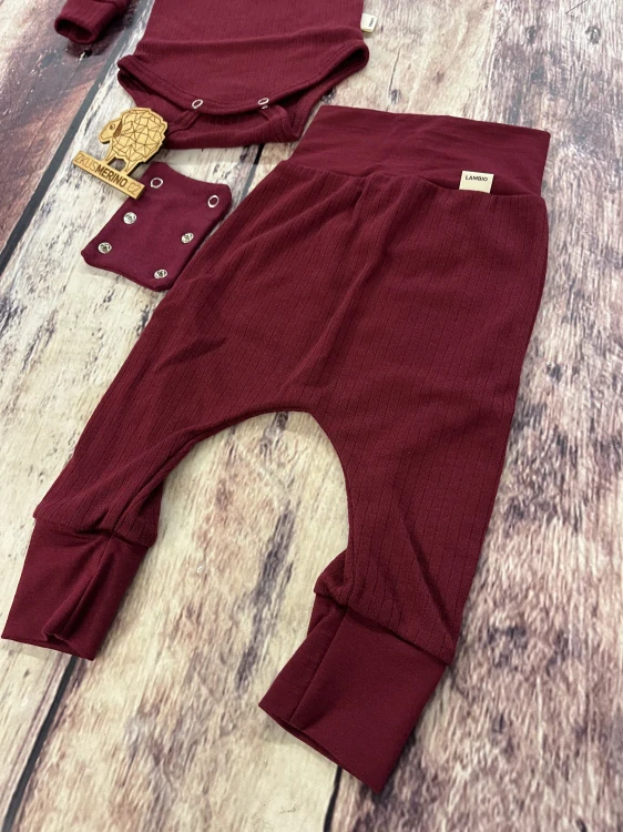 Rostoucí celoroční MERINO komplet Lambio, DR - Javorové žebro*