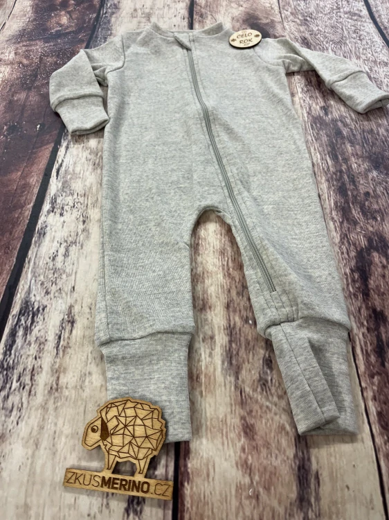 Rostoucí celoroční MERINO overal Lambio, DR - Popelavý*