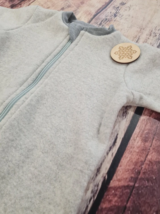 Rostoucí zimní MERINO FLEECE overal Lambio, DR - Popelavý