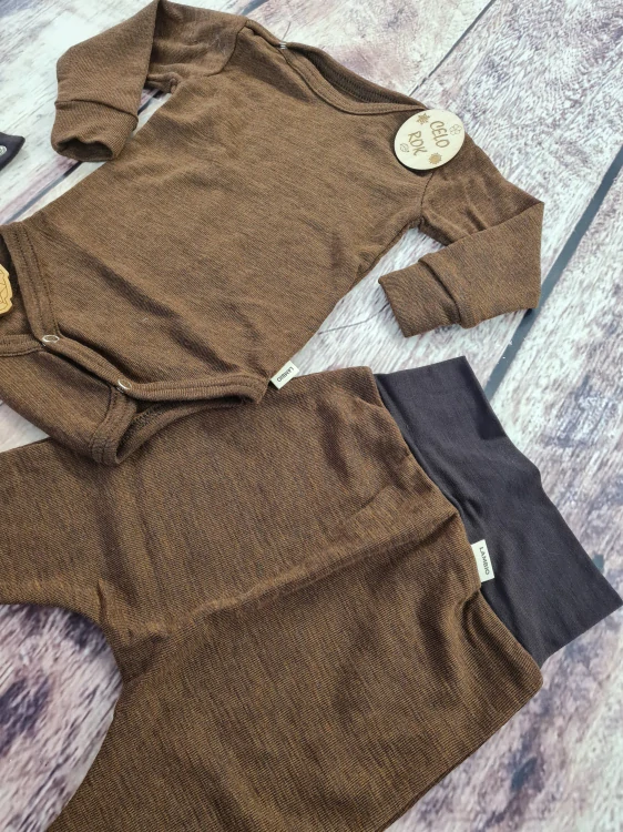 Rostoucí celoroční MERINO komplet Lambio, DR - Nugát*