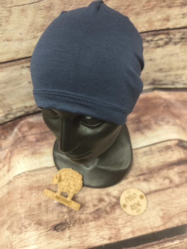 Merino/lycra čepice ZM Basic - Tmavě modrá