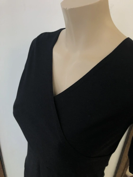 Dámské letní MERINO tričko s křížením ZM Basic, KR - Černé