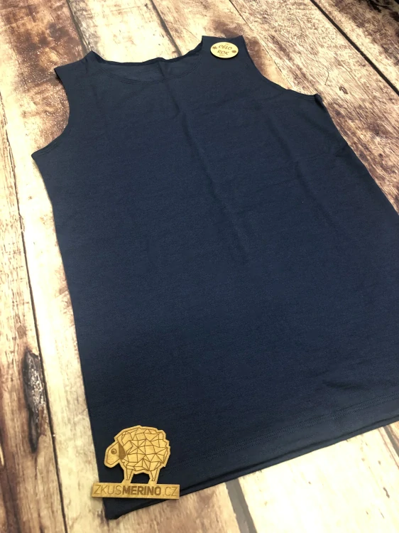 Pánské MERINO/LYCRA tílko ZM Basic - Tmavě modré