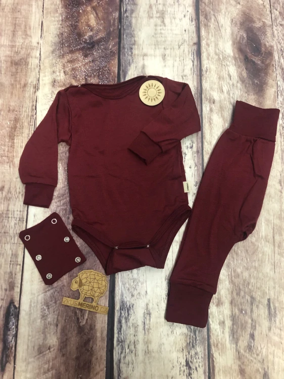 Rostoucí letní MERINO komplet Lambio, DR - Javor*