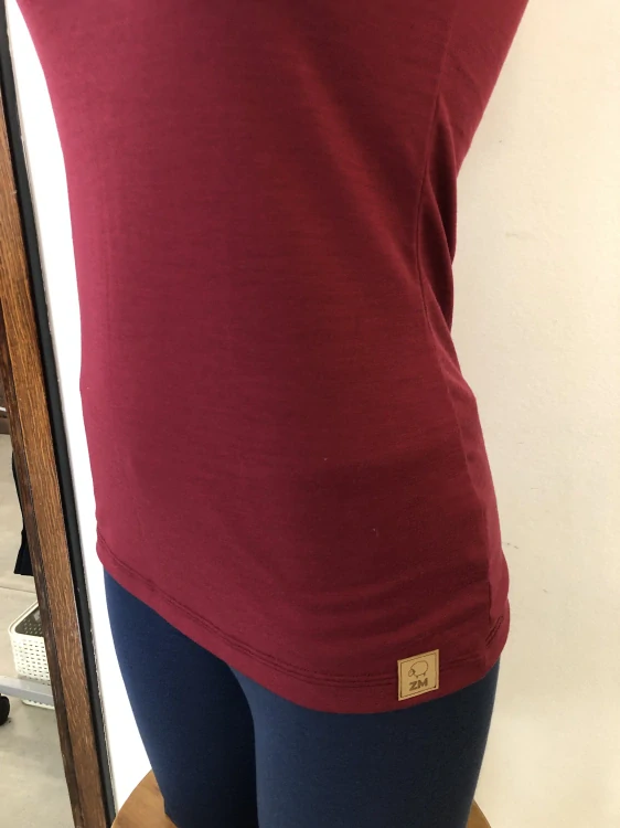 Dámské letní MERINO tričko ZM Basic, KR - Javor