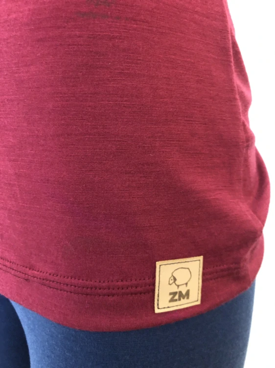 Dámské letní MERINO kojící tričko ZM Basic, KR - Javor