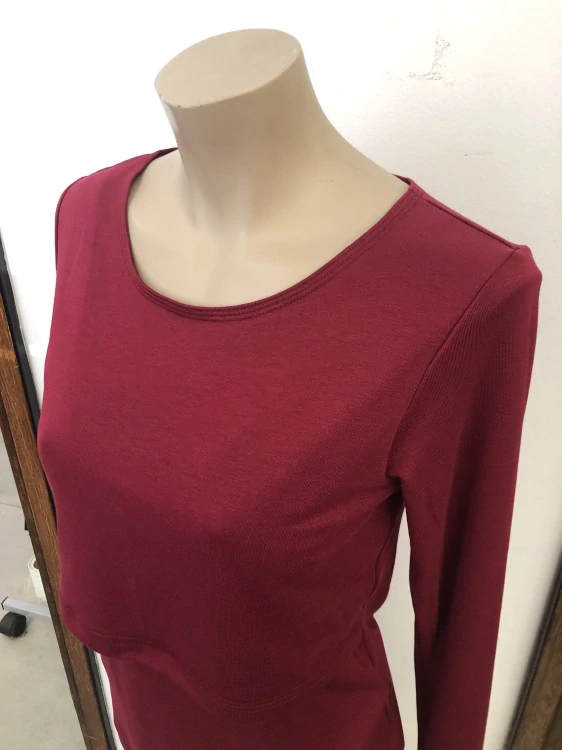 Dámské bambusové kojicí tričko ZM Basic, DR - Javor finerib