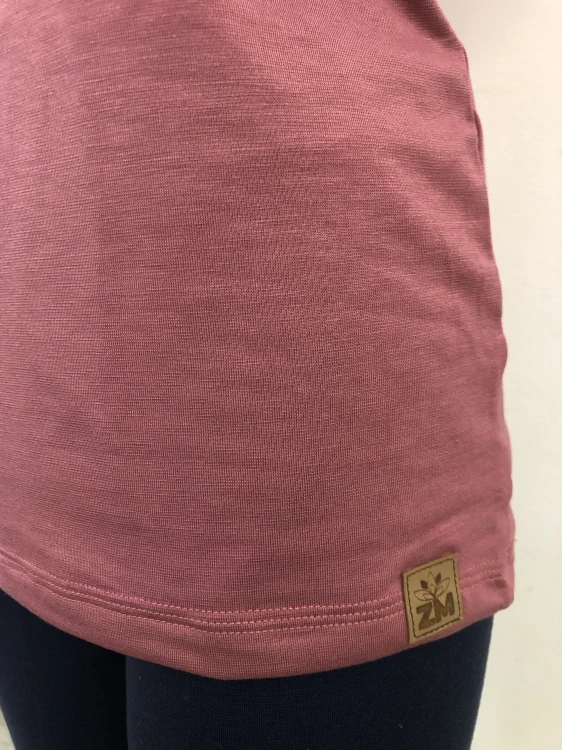 Dámské bambusové kojicí tričko ZM Basic, KR - Deco rose*