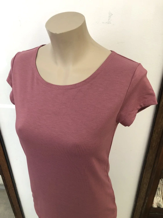 Dámské bambusové tričko ZM Basic, KR - Deco rose*