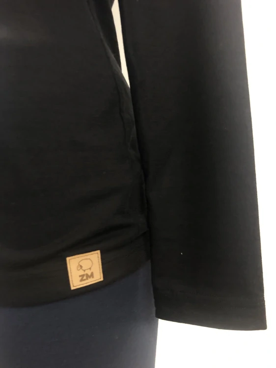Dámské letní MERINO kojící tričko ZM Basic, DR - Černé