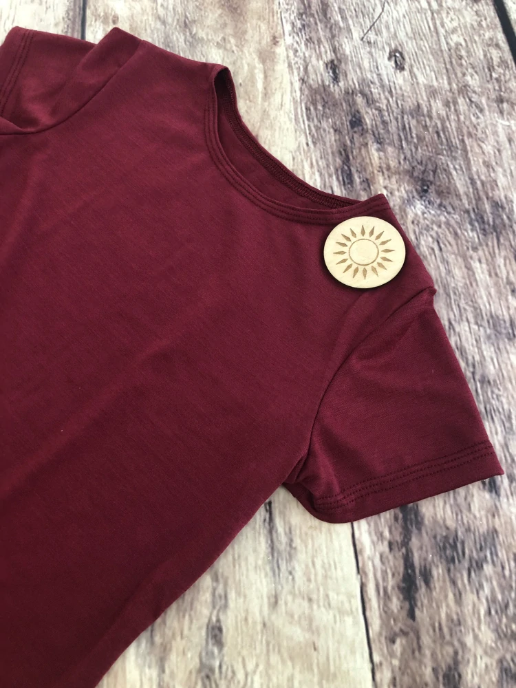 Letní junior MERINO tričko ZM Basic, KR - Javor