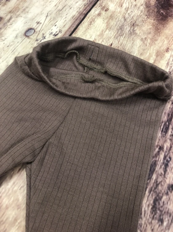 Dětské merino legíny ZM Basic - Zinek žebro