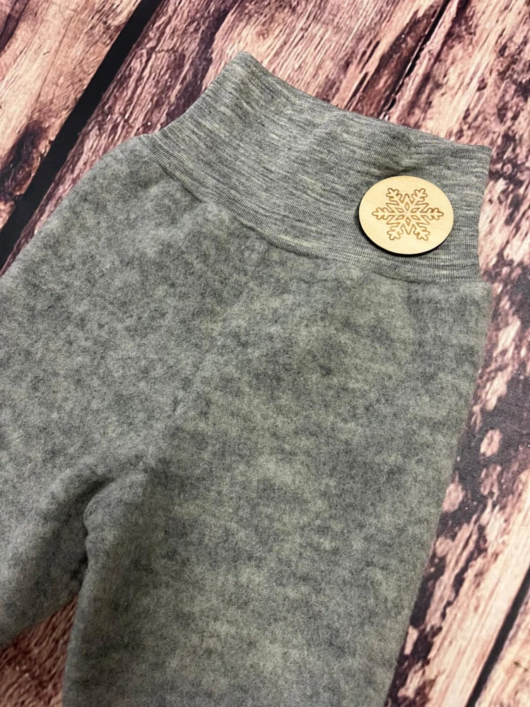 Merino fleece kalhoty Engel - šedá