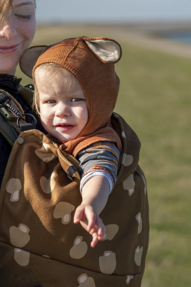 Merino kukla s oušky Puppy ManyMonths - Potters Clay