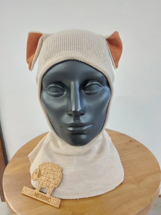 Merino kukla s oušky Puppy ManyMonths - Toasted Coconut