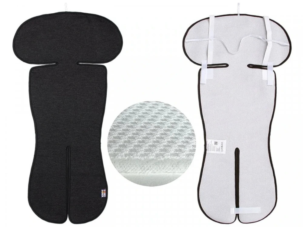 Univerzální 3D letní merino podložka Kaarsgaren - 9-36 kg - černá