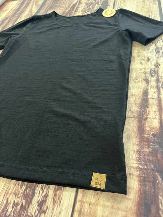 Pánské LETNÍ merino tričko ZM Basic, KR - Černé