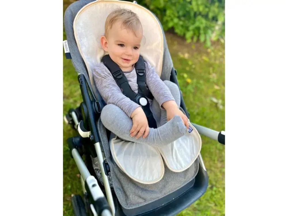 Univerzální 3D letní bambusová podložka - malá (0-13kg) _ natur