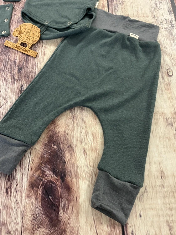 Rostoucí zimní MERINO komplet Lambio, DR - Šalvěj*