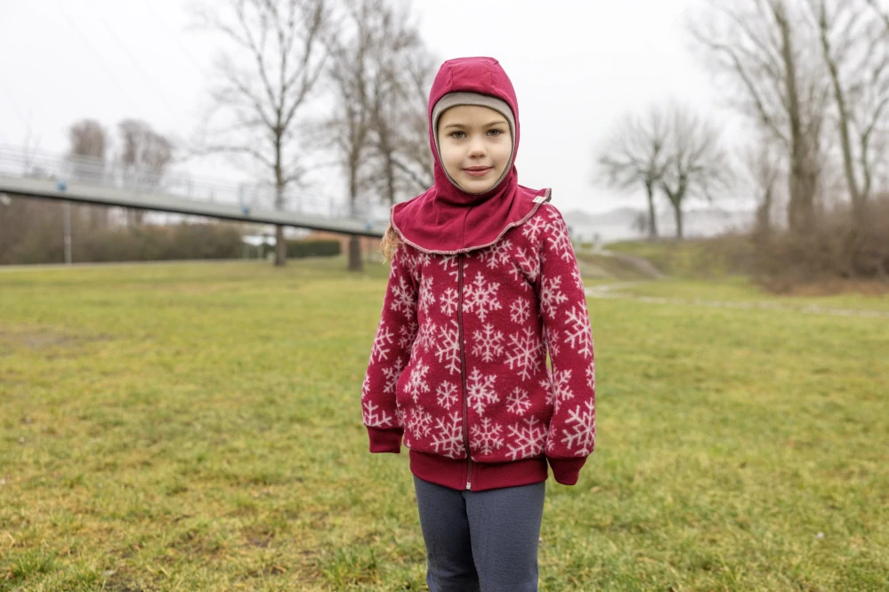 Zimní dvouvrstvá MERINO kukla Lambio - Javor/oříšek